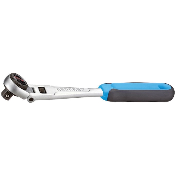 3/8" Drive Ratchet, Swivel Head, Reversible, 3/8", Chrome